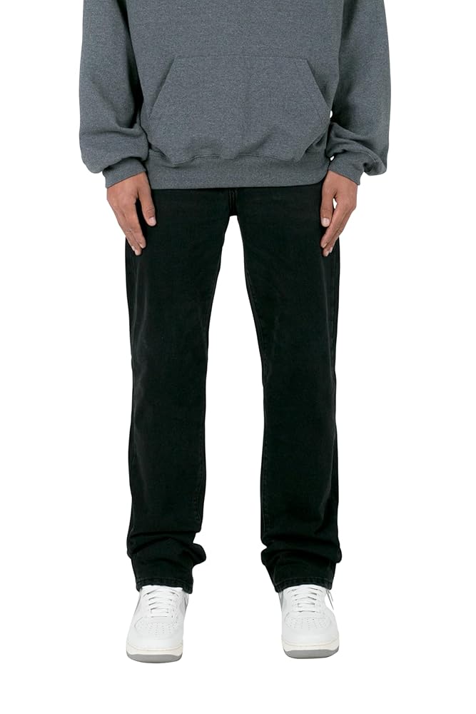 mnml Men's Straight Every Day Denim, Black at Amazon Men's